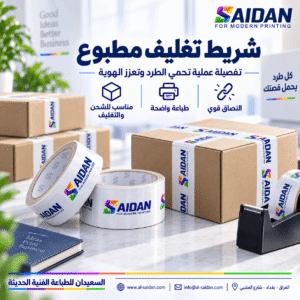 شريط تغليف مطبوع